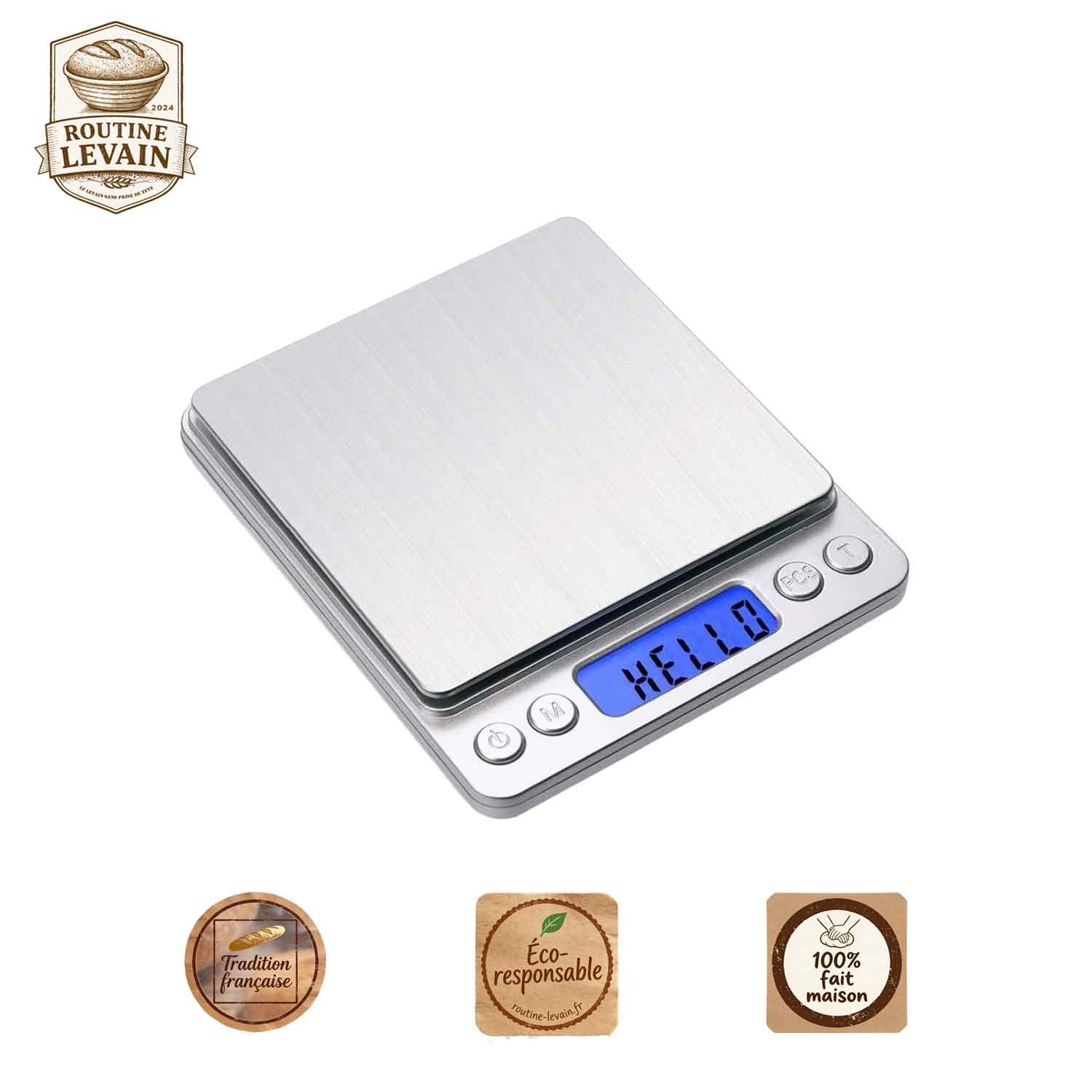 Balance digitale précise pour levain – Précision 0,1 g