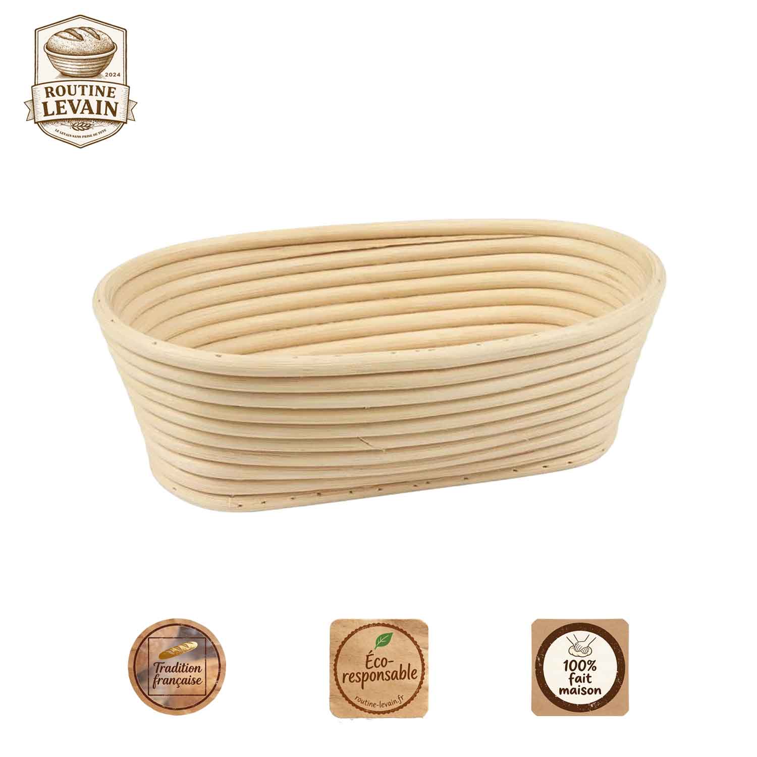 Banneton long pain levain – Fermentation des pains allongés