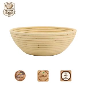Banneton rond pain levain – Fermentation naturelle des pains ronds